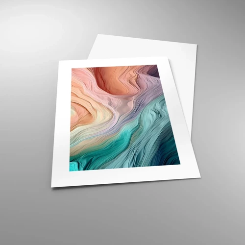 Poster - Onda arcobaleno - 30x40 cm