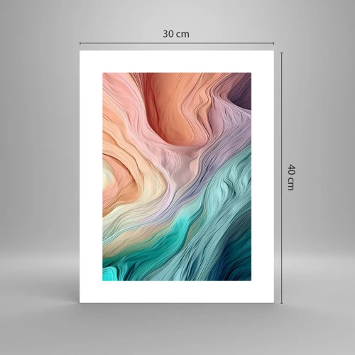 Poster - Onda arcobaleno - 30x40 cm