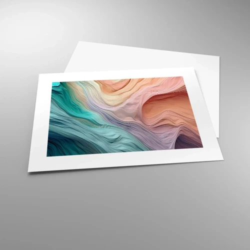 Poster - Onda arcobaleno - 40x30 cm