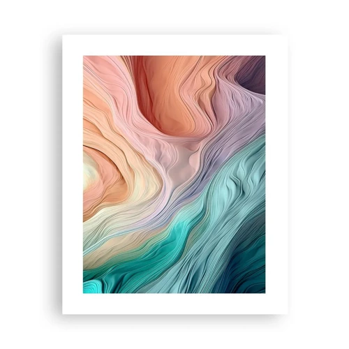 Poster - Onda arcobaleno - 40x50 cm