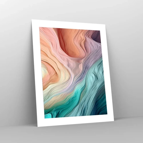 Poster - Onda arcobaleno - 40x50 cm