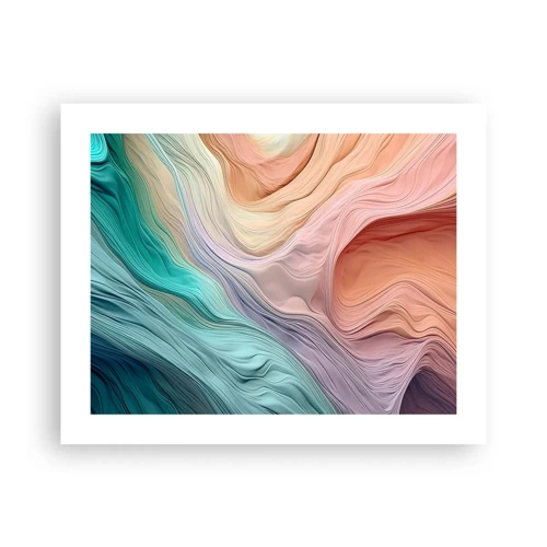 Poster - Onda arcobaleno - 50x40 cm