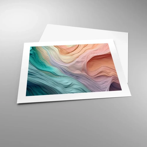 Poster - Onda arcobaleno - 50x40 cm