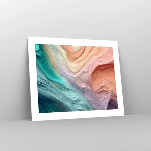 Poster - Onda arcobaleno - 50x40 cm