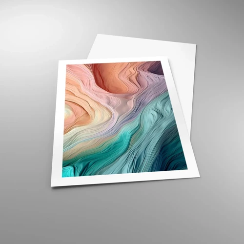 Poster - Onda arcobaleno - 50x70 cm