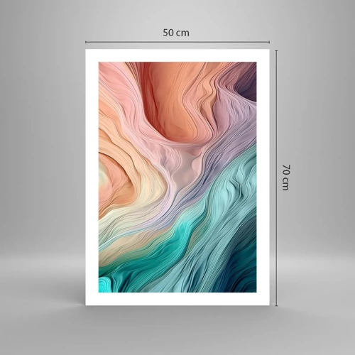 Poster - Onda arcobaleno - 50x70 cm