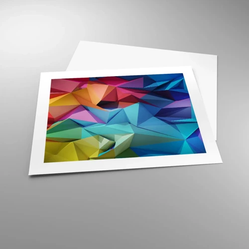 Poster - Origami arcobaleno - 50x40 cm