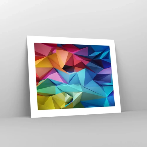 Poster - Origami arcobaleno - 50x40 cm