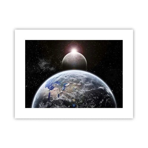 Poster - Paesaggio cosmico: sorgere del sole - 40x30 cm