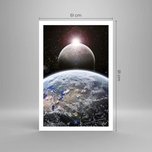 Poster - Paesaggio cosmico: sorgere del sole - 61x91 cm