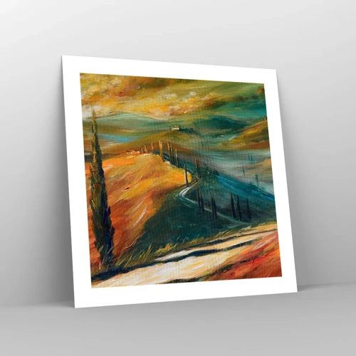 Poster - Paesaggio toscano - 50x50 cm