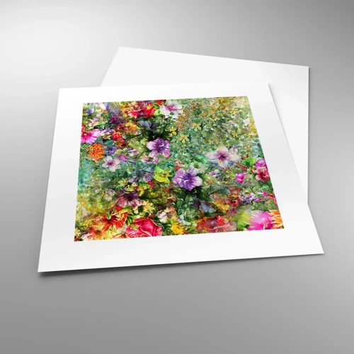 Poster - Perdersi nei fiori - 30x30 cm