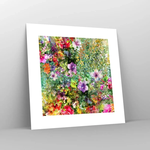 Poster - Perdersi nei fiori - 30x30 cm