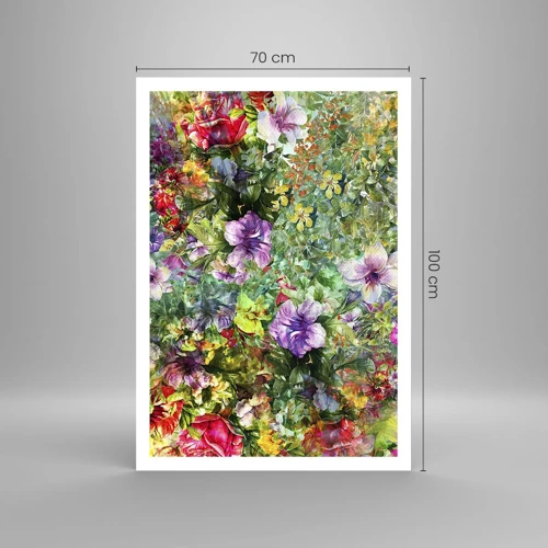 Poster - Perdersi nei fiori - 70x100 cm