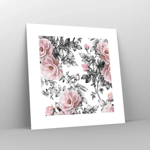 Poster - Perdersi tra le rose - 30x30 cm