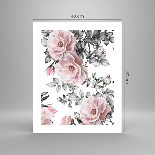 Poster - Perdersi tra le rose - 40x50 cm