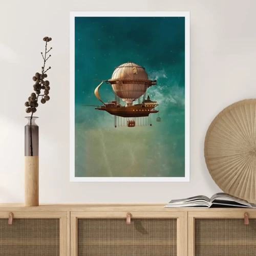 Poster - Saluti da Jules Verne - 30x40 cm