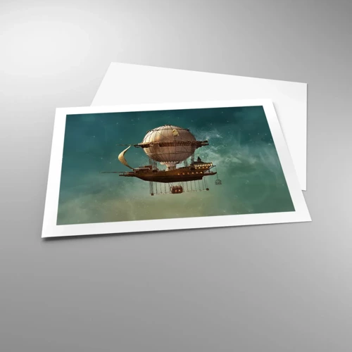 Poster - Saluti da Jules Verne - 70x50 cm