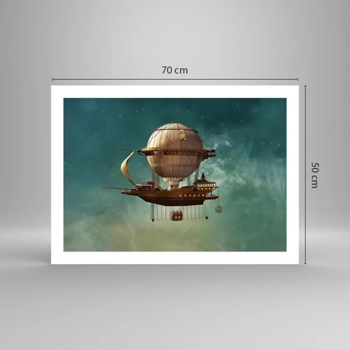 Poster - Saluti da Jules Verne - 70x50 cm