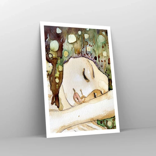 Poster - Sogno smeraldo e viola - 70x100 cm