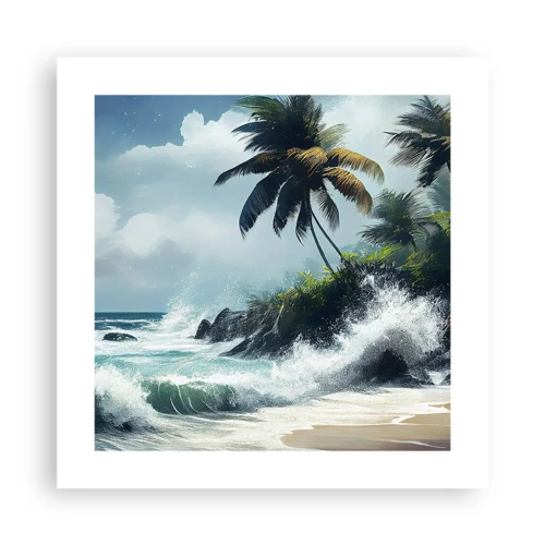 Poster - Sulla riva tropicale - 40x40 cm