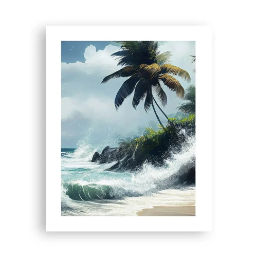 Poster - Sulla riva tropicale - 40x50 cm