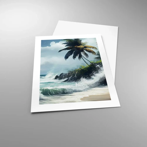 Poster - Sulla riva tropicale - 40x50 cm