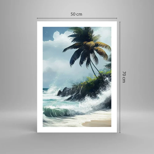 Poster - Sulla riva tropicale - 50x70 cm