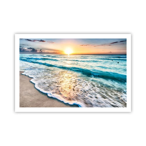 Poster - Tramonto sul mare - 91x61 cm