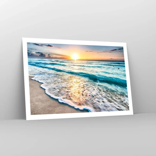 Poster - Tramonto sul mare - 91x61 cm