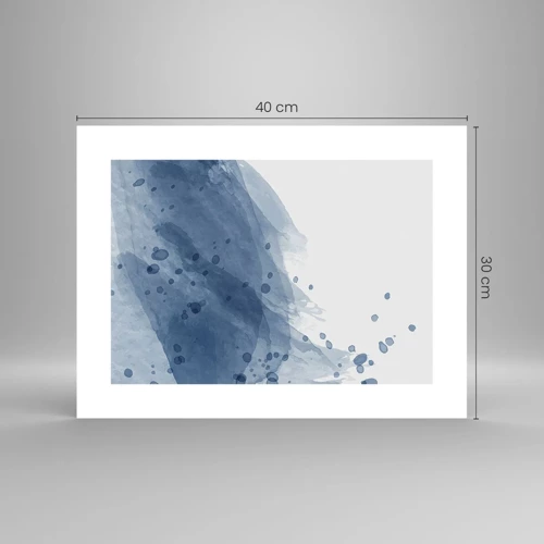 Poster - Tulle blu - 40x30 cm