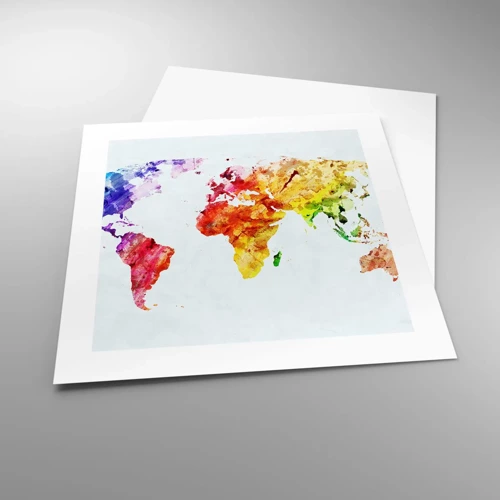 Poster - Tutti i colori del mondo - 40x40 cm
