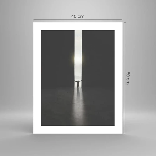 Poster - Un passo verso un chiaro futuro - 40x50 cm