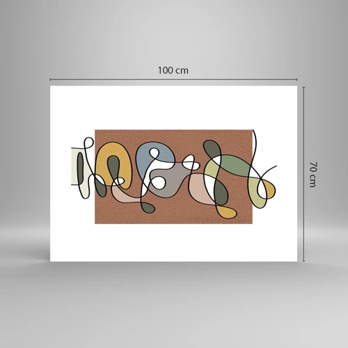 Poster - Un'astrazione da ridere - 100x70 cm