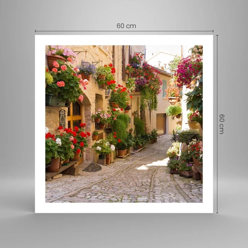 Poster - Un'esplosione di fiori - 60x60 cm