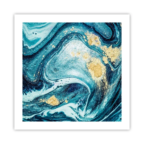 Poster - Vortice blu - 50x50 cm