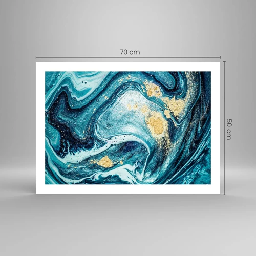 Poster - Vortice blu - 70x50 cm