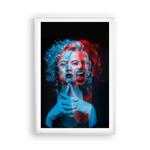 Poster in cornice bianca - Alter ego - 61x91 cm