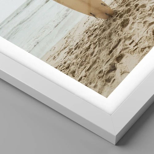 Poster in cornice bianca - Amore per le onde - 30x40 cm