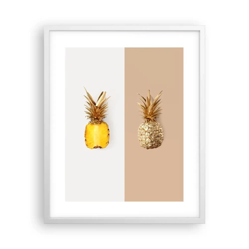 Poster in cornice bianca - Ananas per due - 40x50 cm