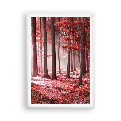 Poster in cornice bianca - Anche rosso è bello - 70x100 cm