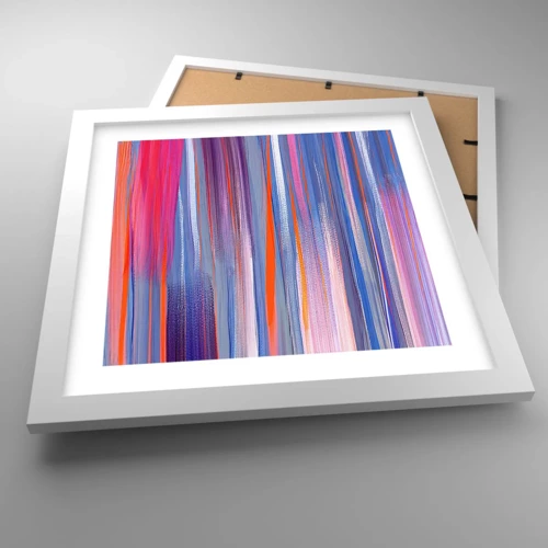 Poster in cornice bianca - Ascensione arcobaleno - 30x30 cm