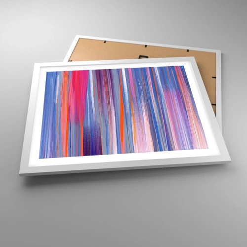 Poster in cornice bianca - Ascensione arcobaleno - 50x40 cm
