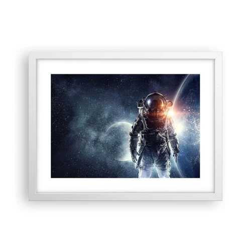 Poster in cornice bianca - Avventura nello spazio - 40x30 cm