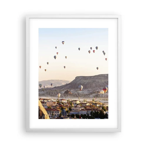 Poster in cornice bianca - Come navi nel cielo - 40x50 cm