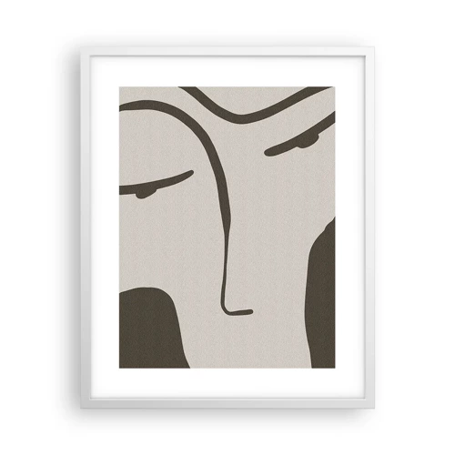 Poster in cornice bianca - Come un quadro di Modigliani - 40x50 cm