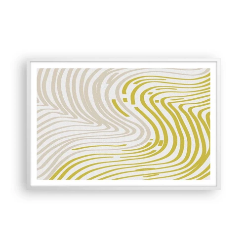 Poster in cornice bianca - Composizione con lieve deflessione - 91x61 cm