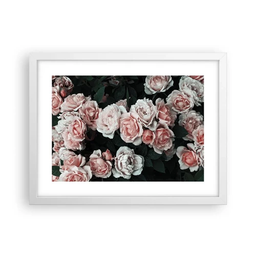 Poster in cornice bianca - Composizione di rose - 40x30 cm