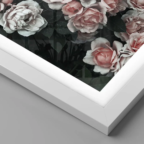 Poster in cornice bianca - Composizione di rose - 40x30 cm