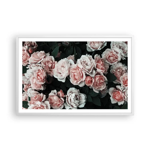 Poster in cornice bianca - Composizione di rose - 91x61 cm